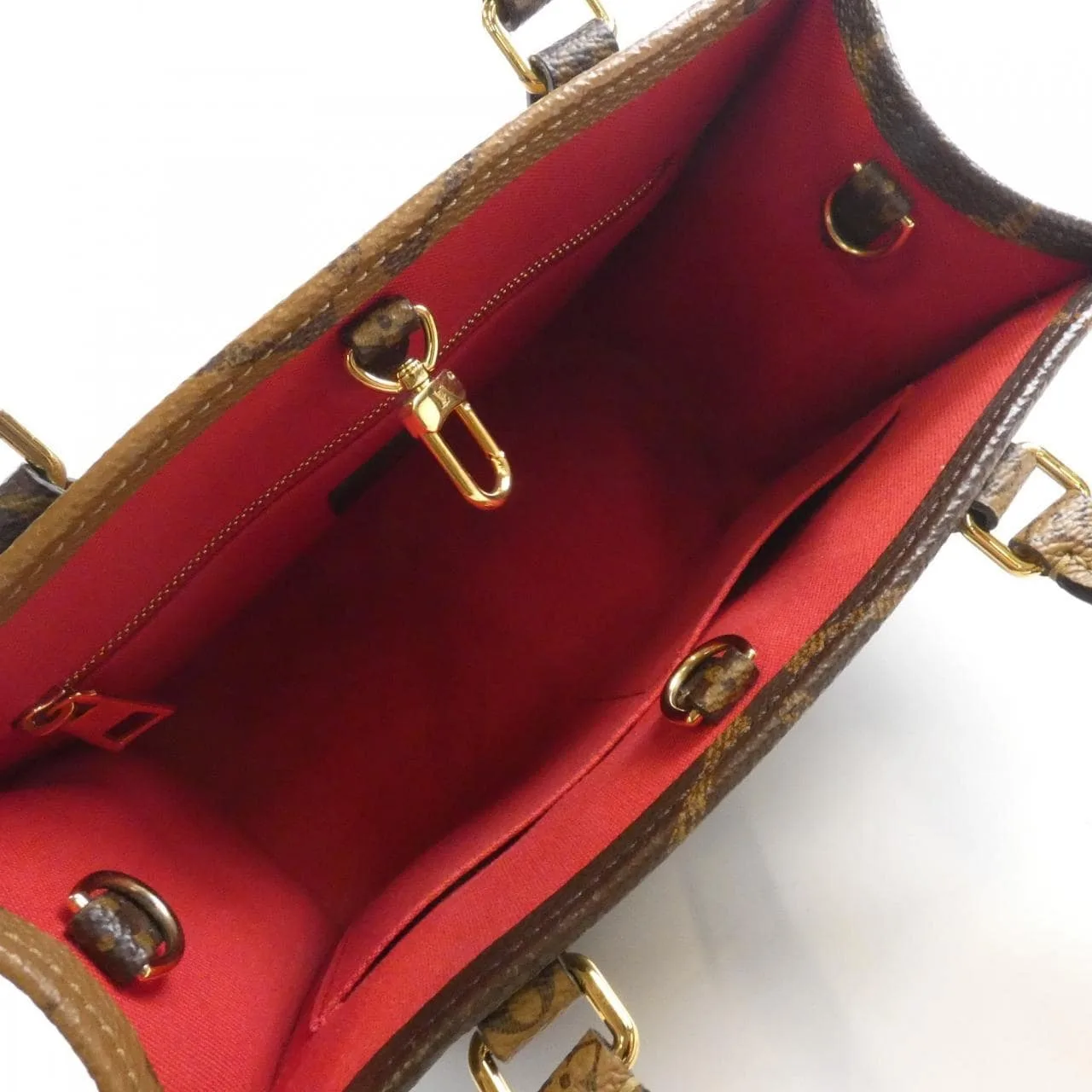 LOUIS VUITTON OnTheGo M46373 Handbag Monogram Black Monogram - Thumbnail 7