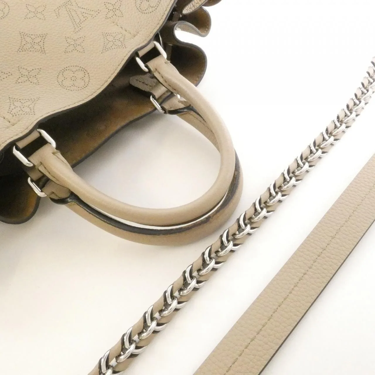 LOUIS VUITTON Mahina M59201 Tote 黑色 中古品B - 縮圖 4