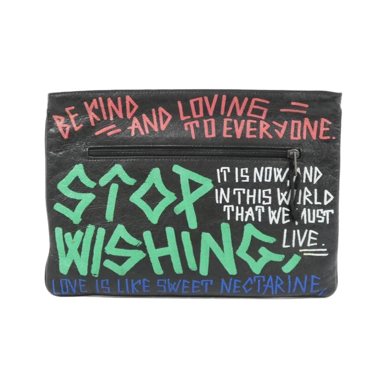 BALENCIAGA 535334 0FE55 Handbag Leather Black