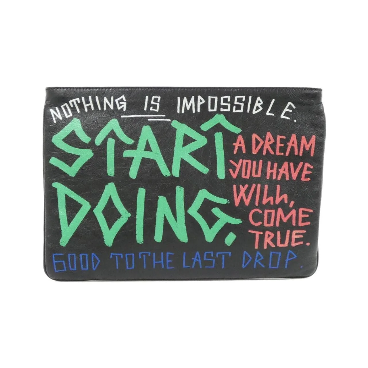 BALENCIAGA 535334 0FE55 Handbag Leather Black Leather Rank A - Thumbnail 2