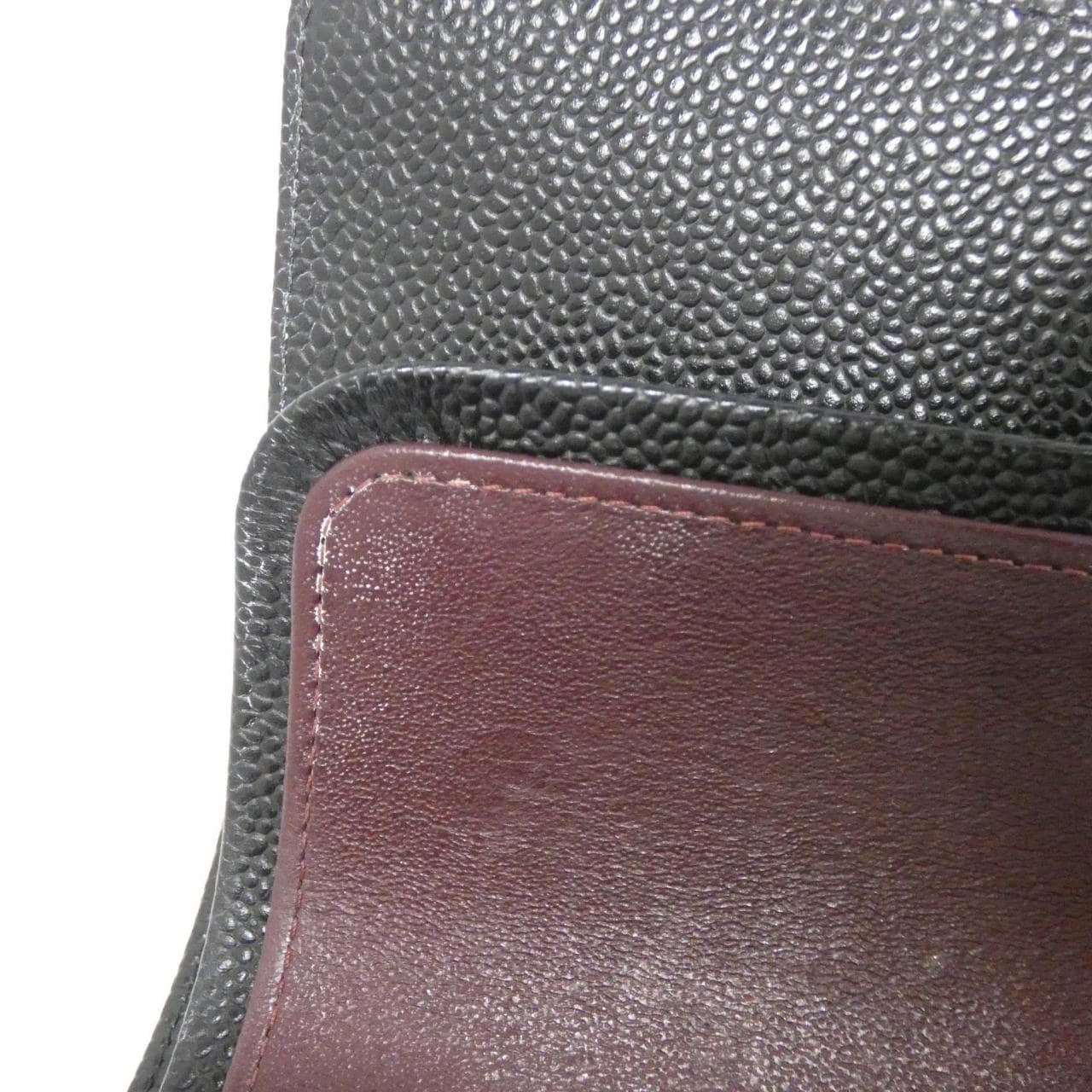 CHANEL Matelasse 1112 Shoulder Grained Calfskin Black Grained Calfskin - Thumbnail 10