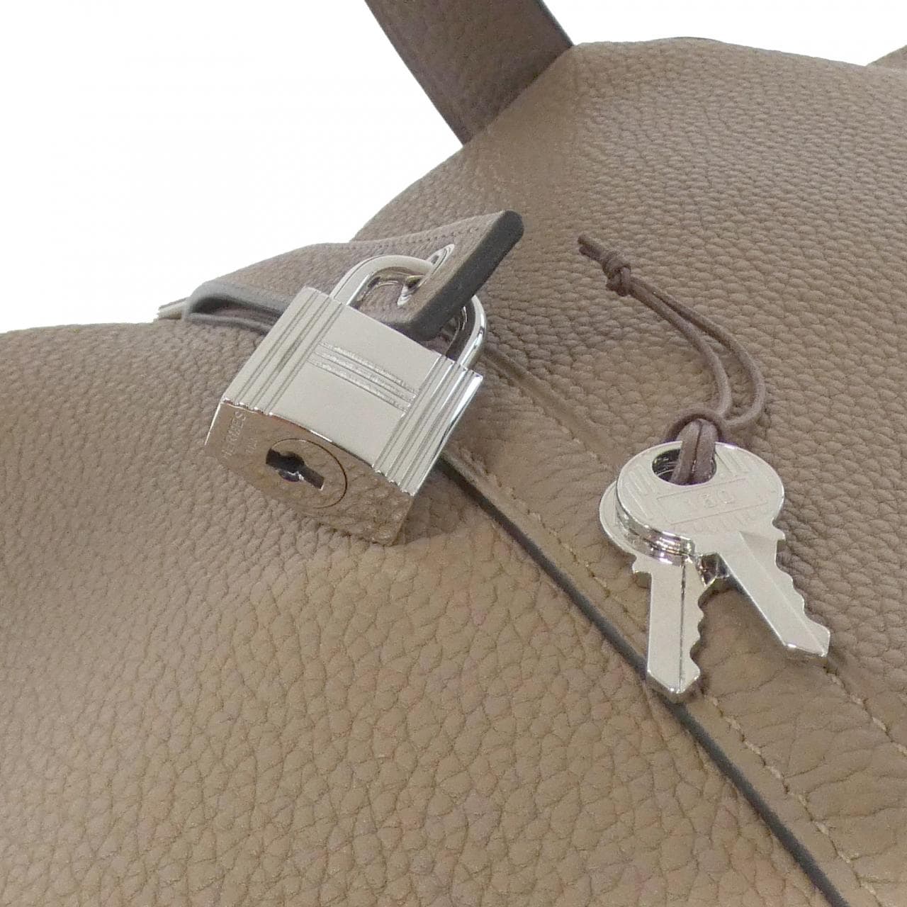 HERMES HERMÈS Picotin 073598CK Bag 米色 中古品A - 縮圖 3