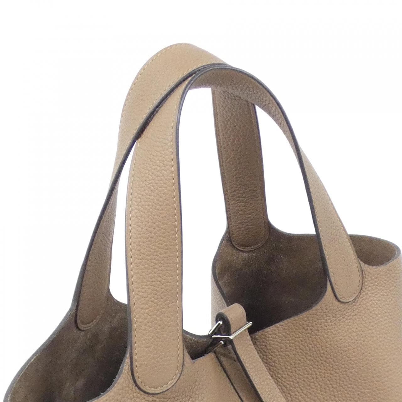 HERMES HERMÈS Picotin 073598CK Bag 米色 中古品A - 縮圖 4