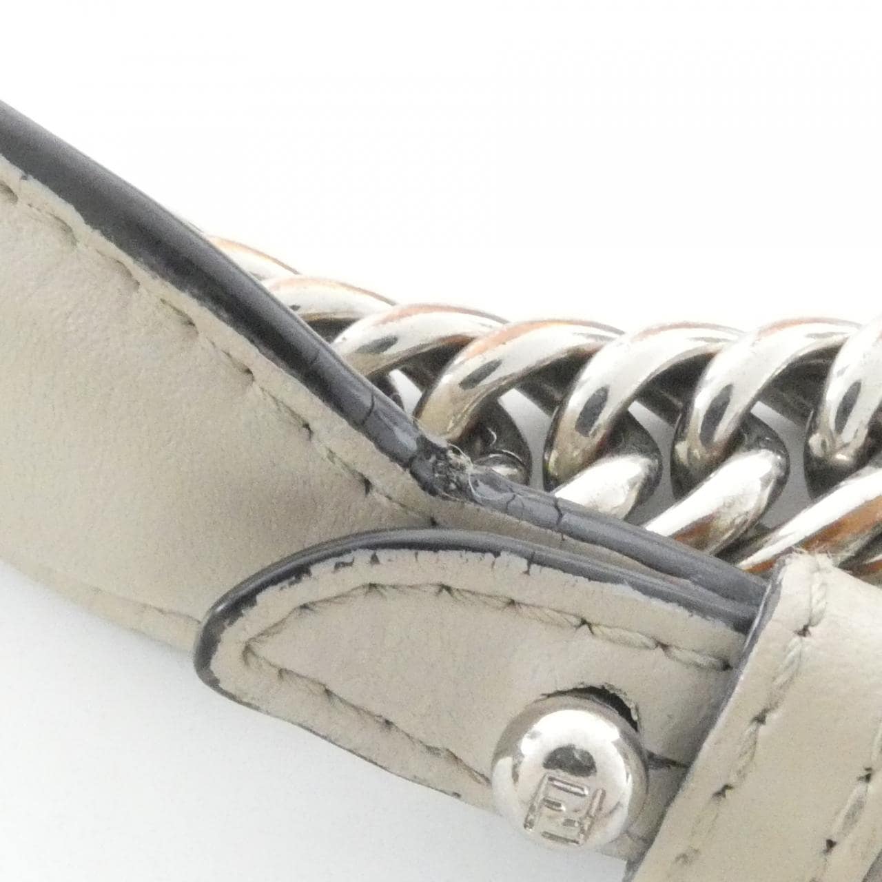 FENDI 8M038 SRO Shoulder Beige Rank B - Thumbnail 7