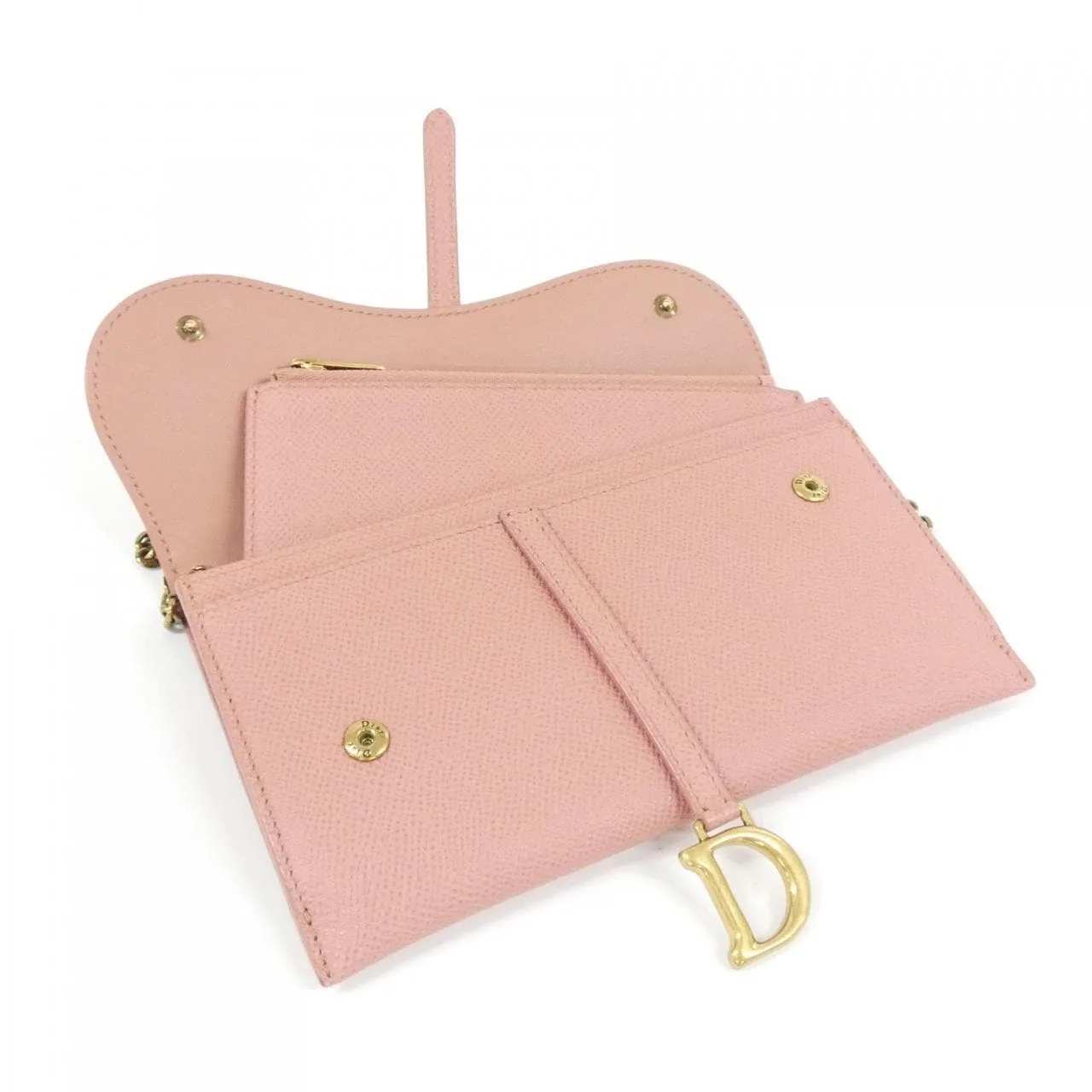 DIOR Saddle S5614CWVG Wallet 黑色 中古品A - 縮圖 7