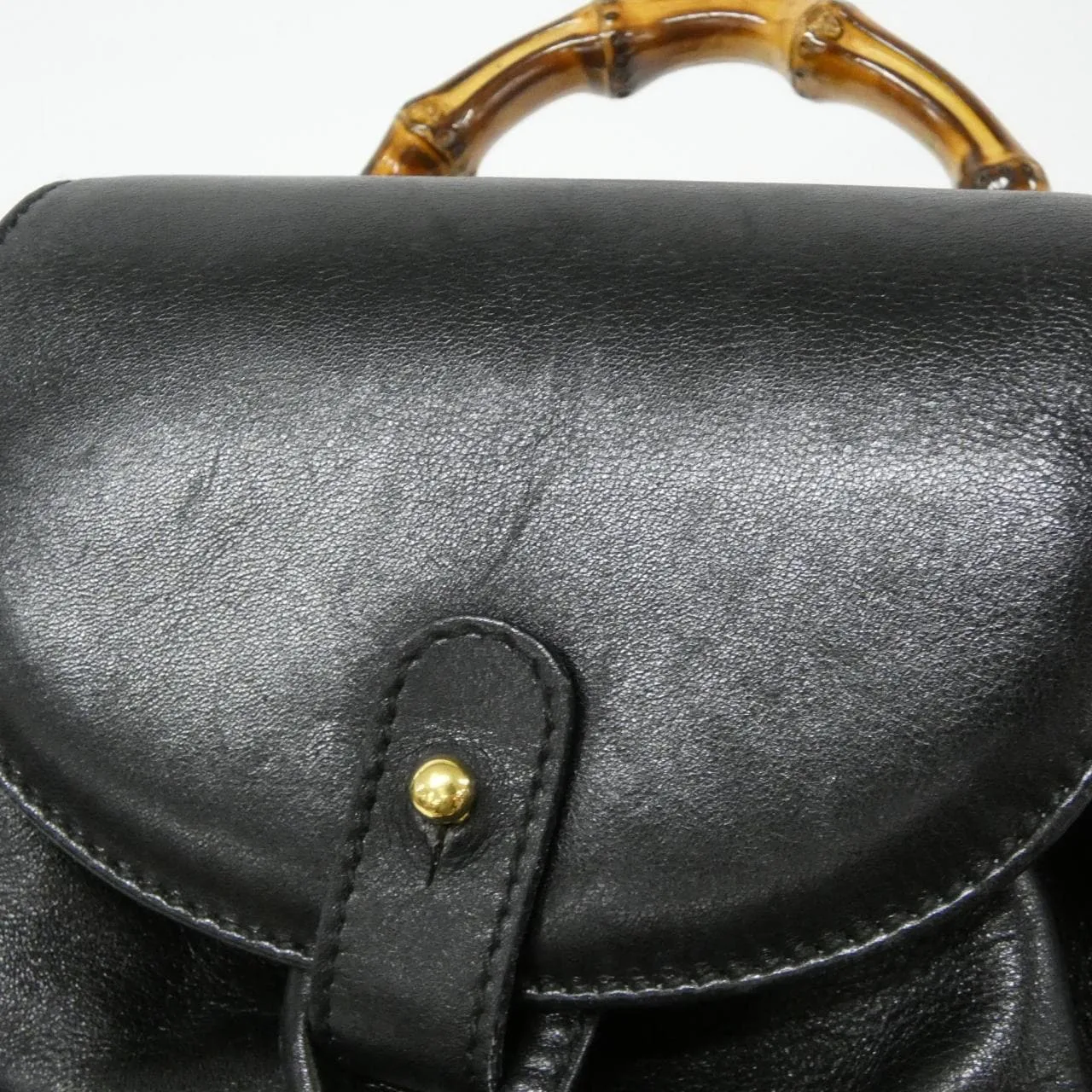 GUCCI 003 1705 背包 皮革 黑色 皮革 中古品B - 縮圖 4