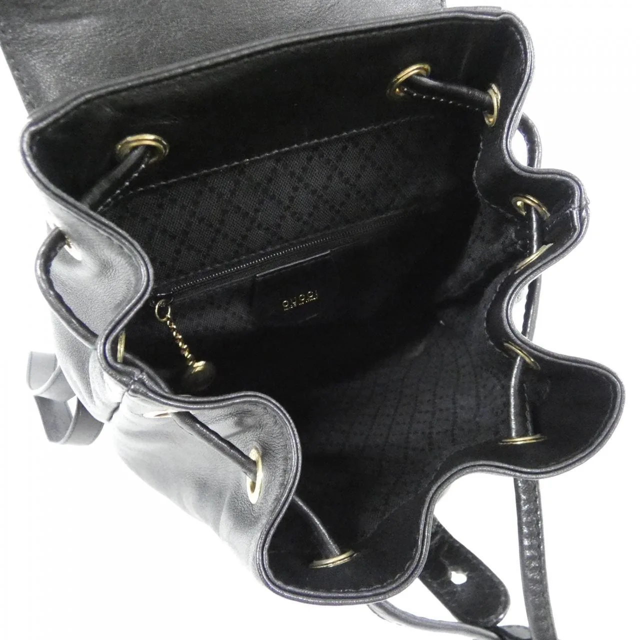 GUCCI 003 1705 背包 皮革 黑色 皮革 中古品B - 縮圖 9