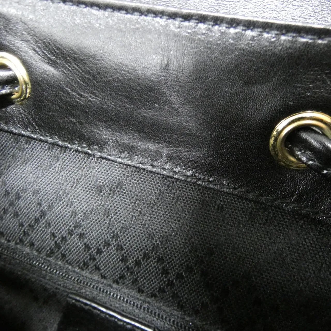 GUCCI 003 1705 背包 皮革 黑色 皮革 中古品B - 縮圖 10