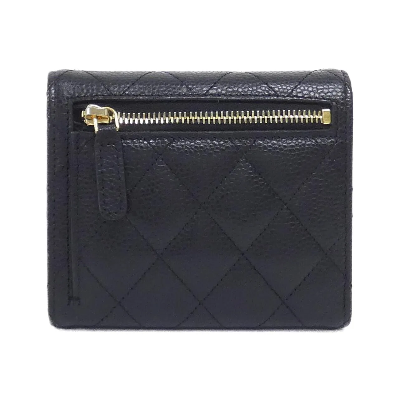 CHANEL Timeless Classic AP0231 Wallet Grained Calfskin 黑色 荔枝紋牛皮 中古品A - 縮圖 2
