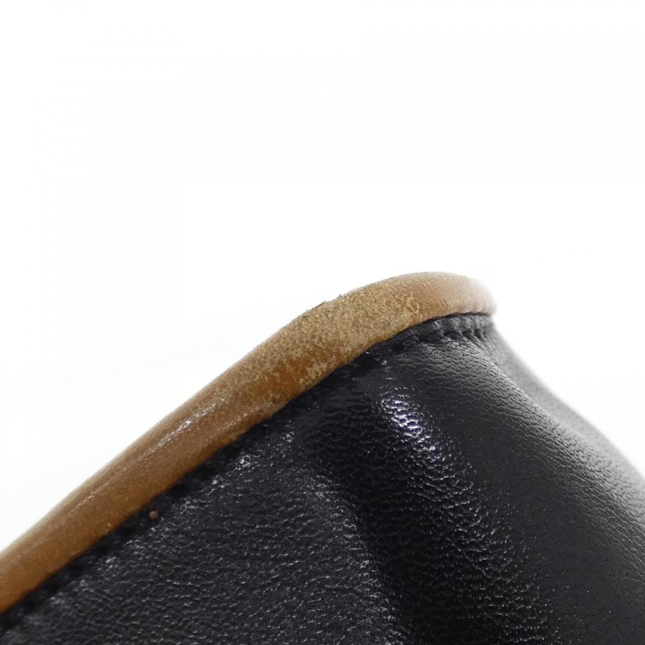 CELINE Shoulder Bag Leather 黑色 皮革 中古品B - 縮圖 3