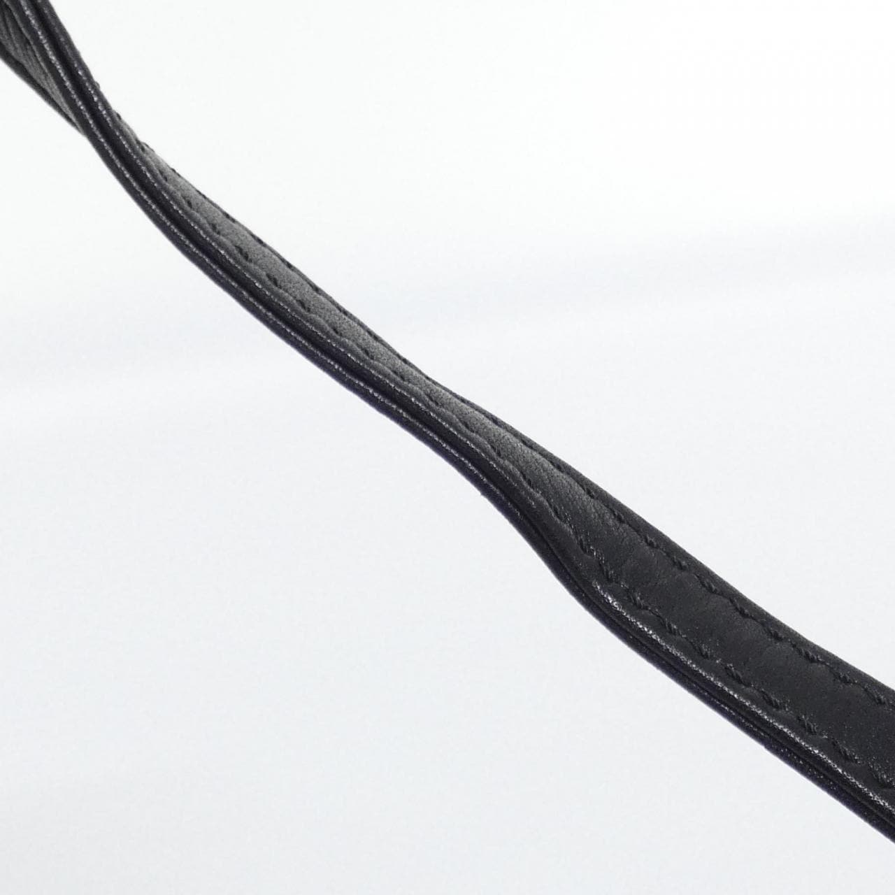 CELINE Shoulder Bag Leather 黑色 皮革 中古品B - 縮圖 8