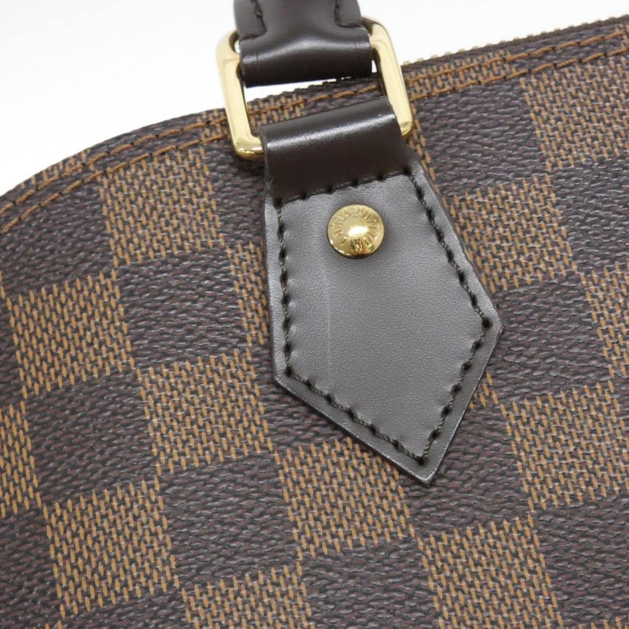 LOUIS VUITTON Alma N53151 Bag Damier 黑色 Damier 中古品A - 縮圖 4