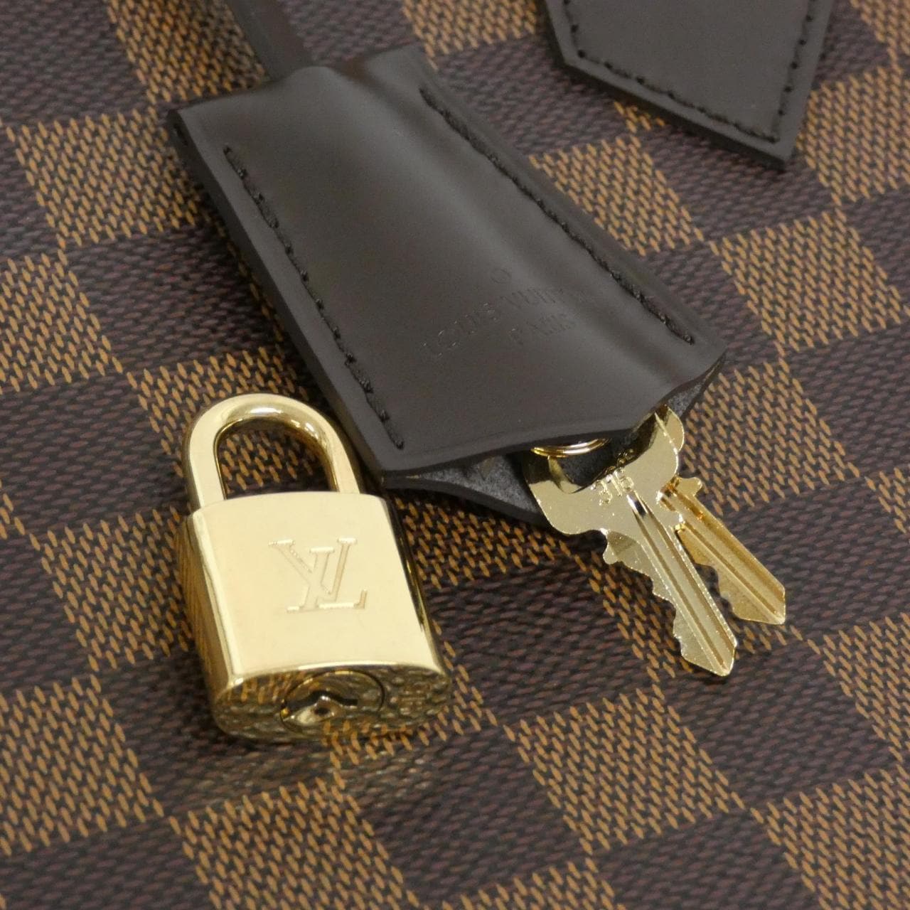 LOUIS VUITTON Alma N53151 Bag Damier 黑色 Damier 中古品A - 縮圖 5