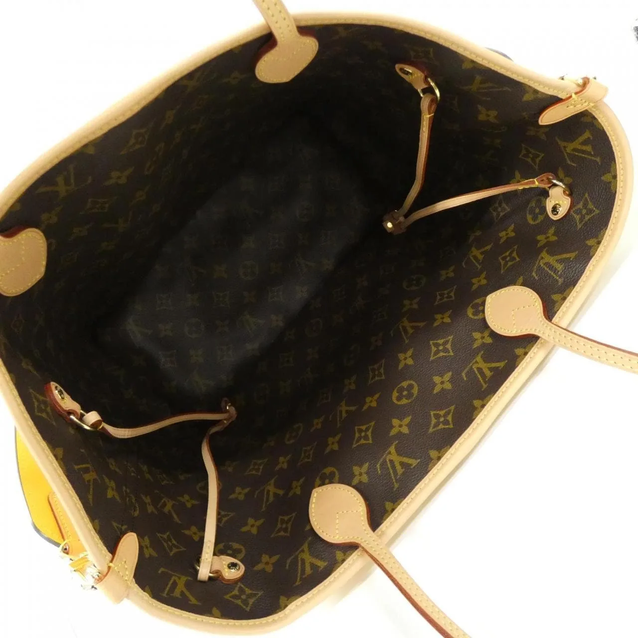 LOUIS VUITTON Neverfull M11947 Tote Monogram 黑色 Monogram 中古品A - 縮圖 5