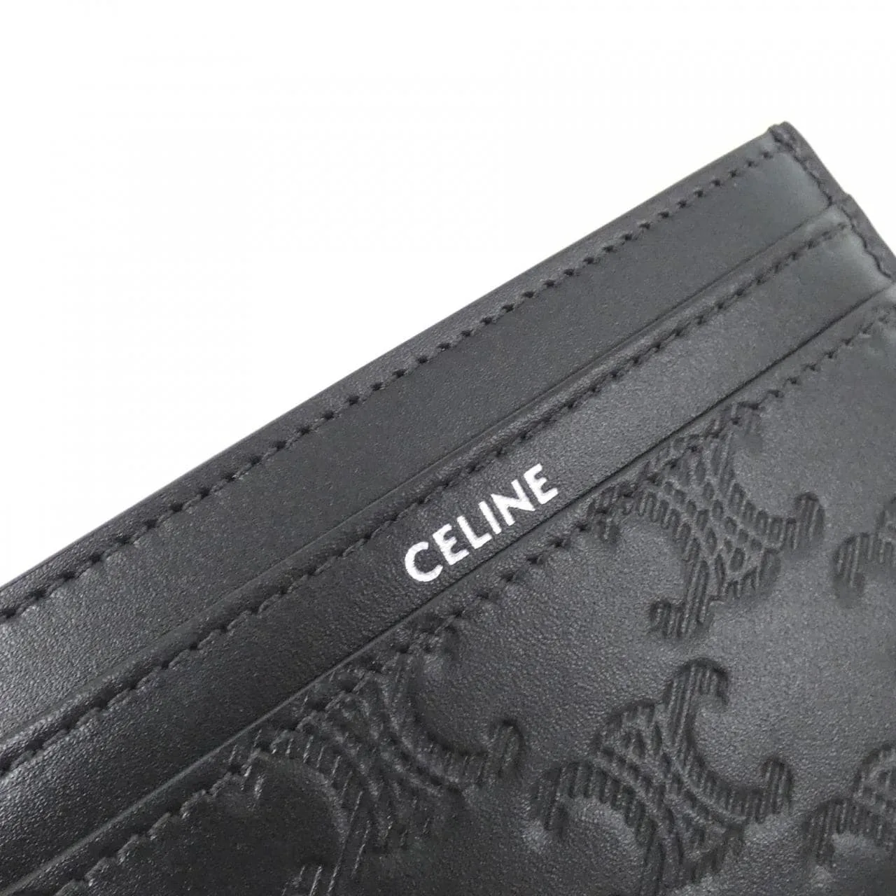 CELINE 10N763FQD Card Case 黑色 未使用品 - 縮圖 3