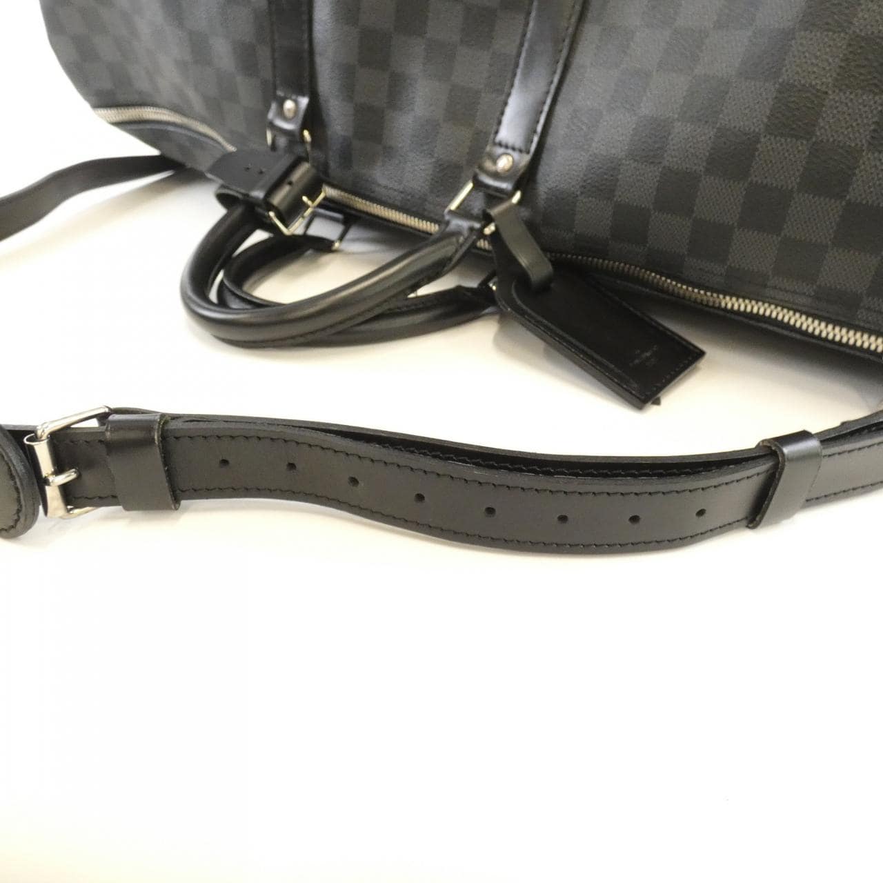 LOUIS VUITTON Keepall N41413 Boston Bag Damier Black Damier - Thumbnail 5