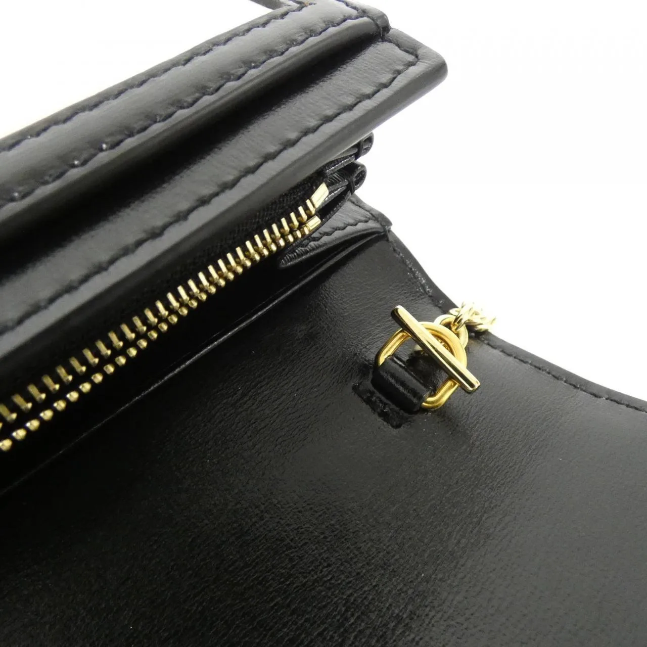 GUCCI 652681 14JAG Wallet Leather 黑色 皮革 中古品A - 縮圖 9