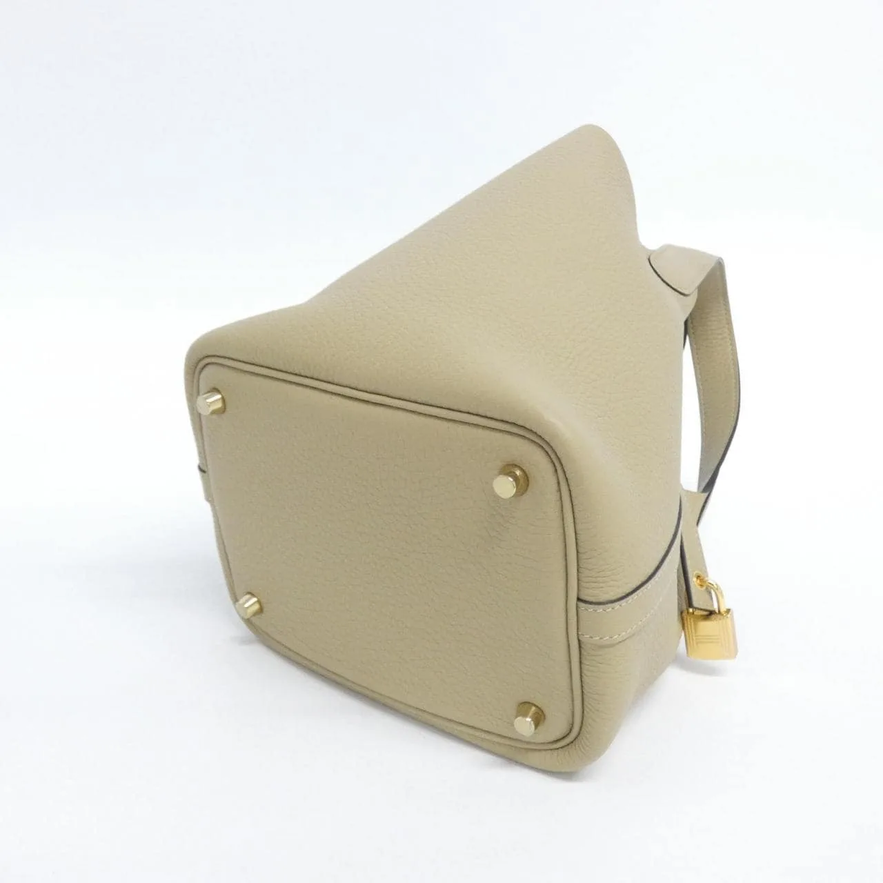 HERMES Picotin 056289CC Handbag Clemence Clemence Leather Unused - Thumbnail 2