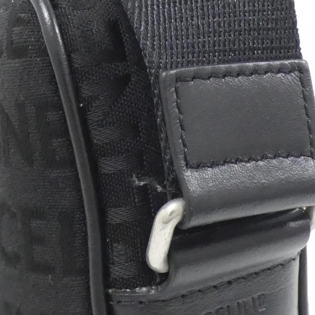 CELINE 197202EKF Shoulder Bag Canvas 黑色 帆布 中古品A - 縮圖 6