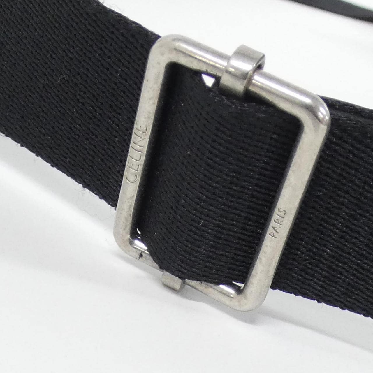 CELINE 197202EKF Shoulder Bag Canvas 黑色 帆布 中古品A - 縮圖 8