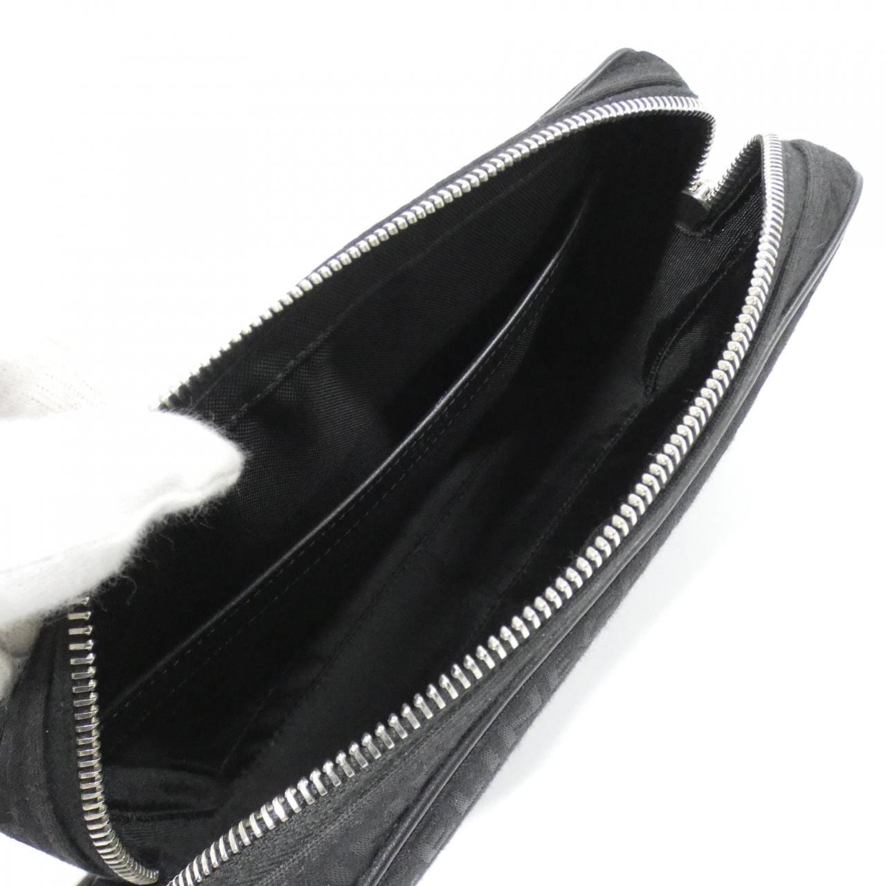 CELINE 197202EKF Shoulder Bag Canvas 黑色 帆布 中古品A - 縮圖 9