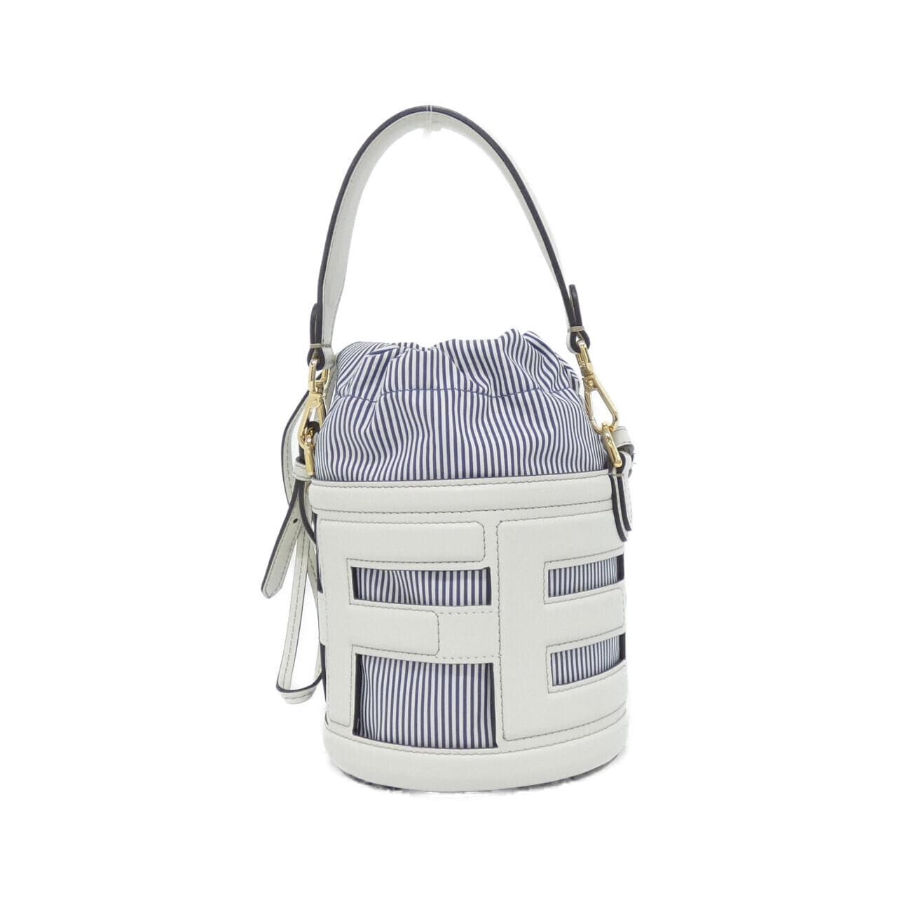 FENDI 8BS079 APEX Handbag Canvas White Canvas Rank A - Thumbnail 2
