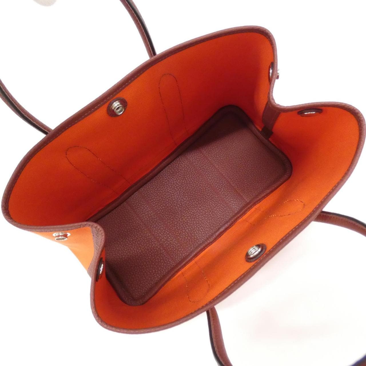 HERMES Garden Party HERMÈS 069573CK Bag Orange Rank A - Thumbnail 6