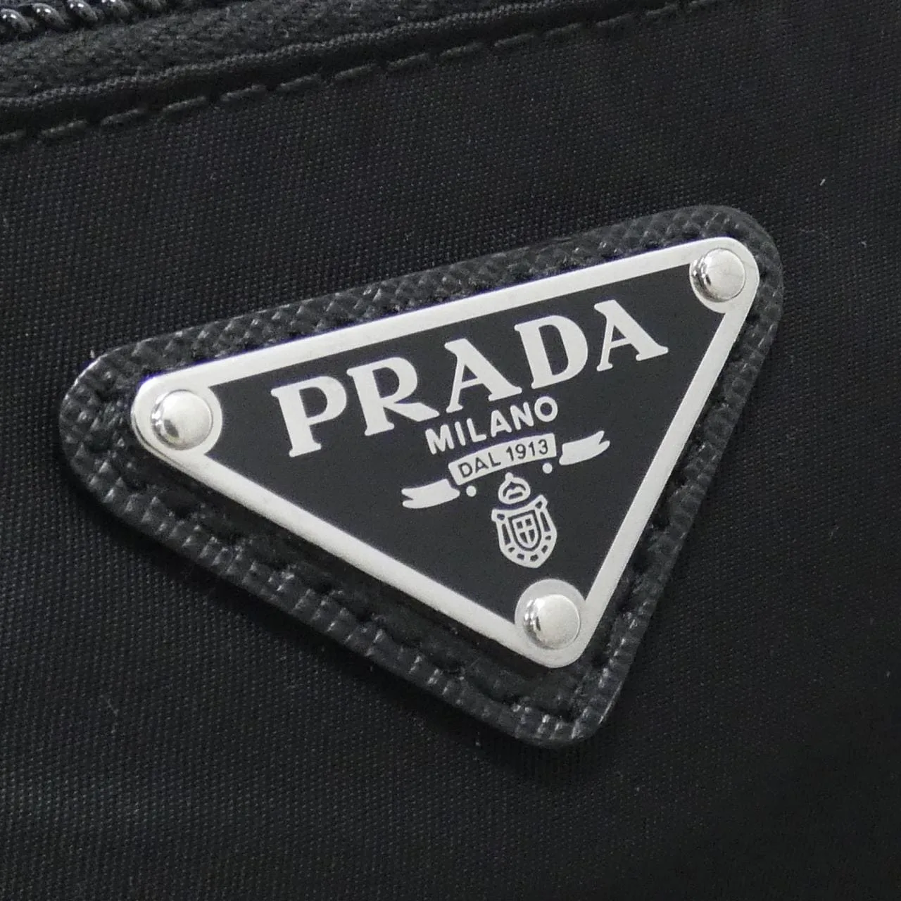 PRADA 1BC421 Shoulder 黑色 中古品A - 縮圖 4