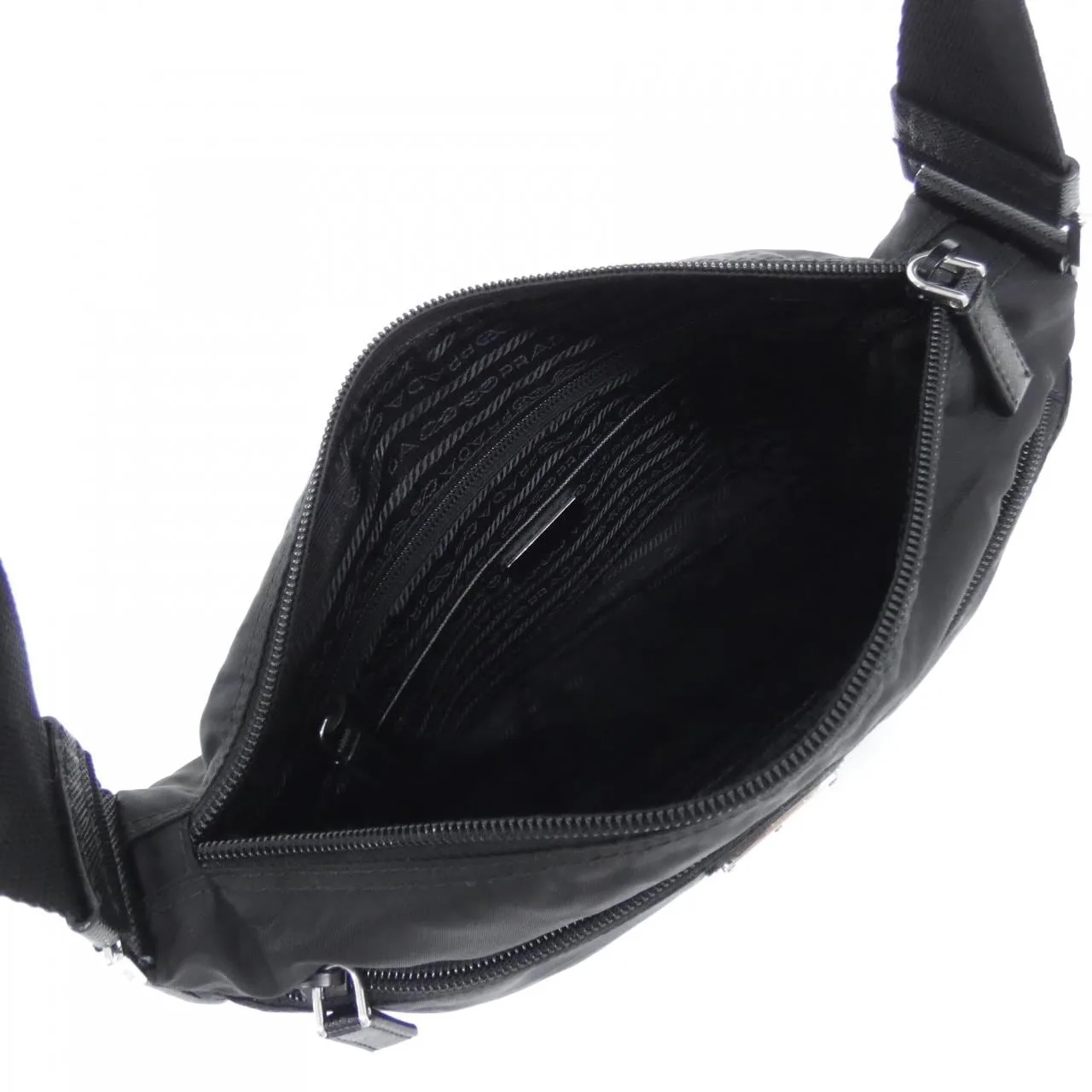 PRADA 1BC421 Shoulder 黑色 中古品A - 縮圖 6