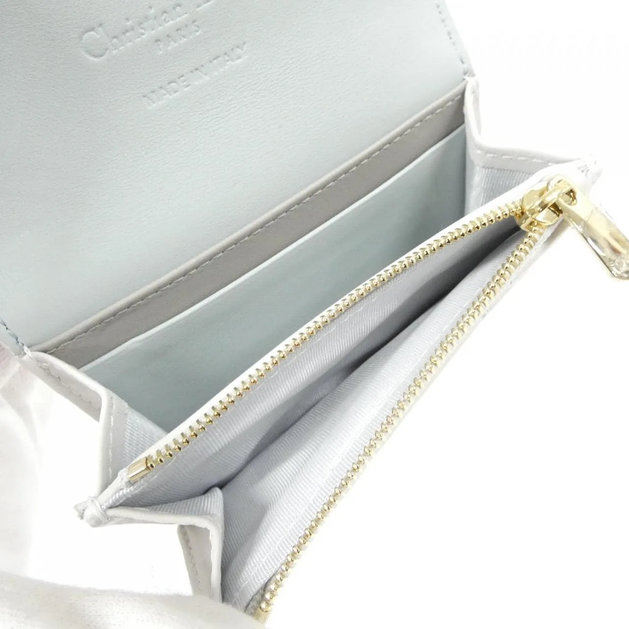 DIOR S0966OBWU Wallet Lambskin Black Lambskin Rank A - Thumbnail 4