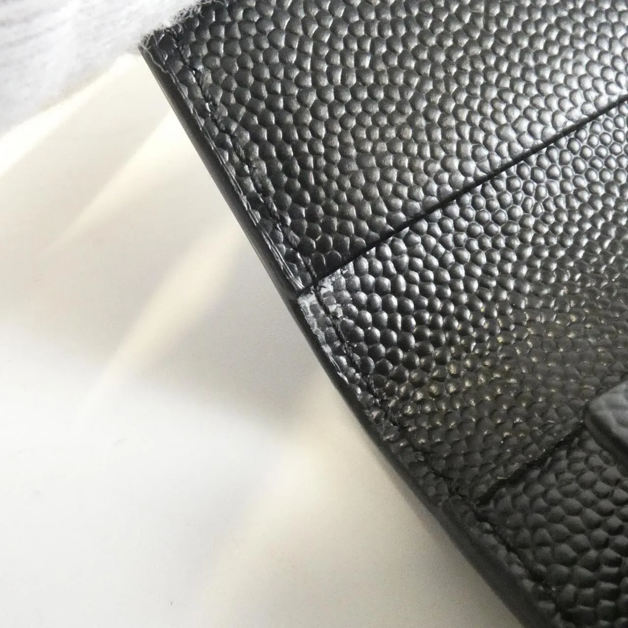 SAINT LAURENT 698236 BOW01 Key Case 黑色 中古品B - 縮圖 6