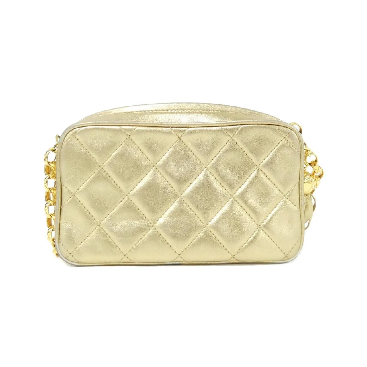 CHANEL Shoulder Lambskin 金色 羊皮 中古品B - 縮圖 2
