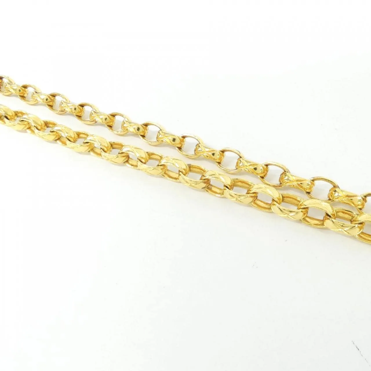 CHANEL Shoulder Lambskin 金色 羊皮 中古品B - 縮圖 7