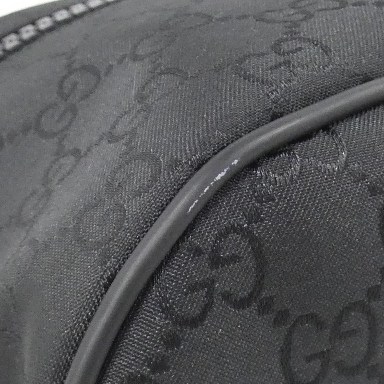 GUCCI GG Supreme 449182 G1XHN Shoulder Bag Nylon 黑色 尼龍 - 縮圖 3