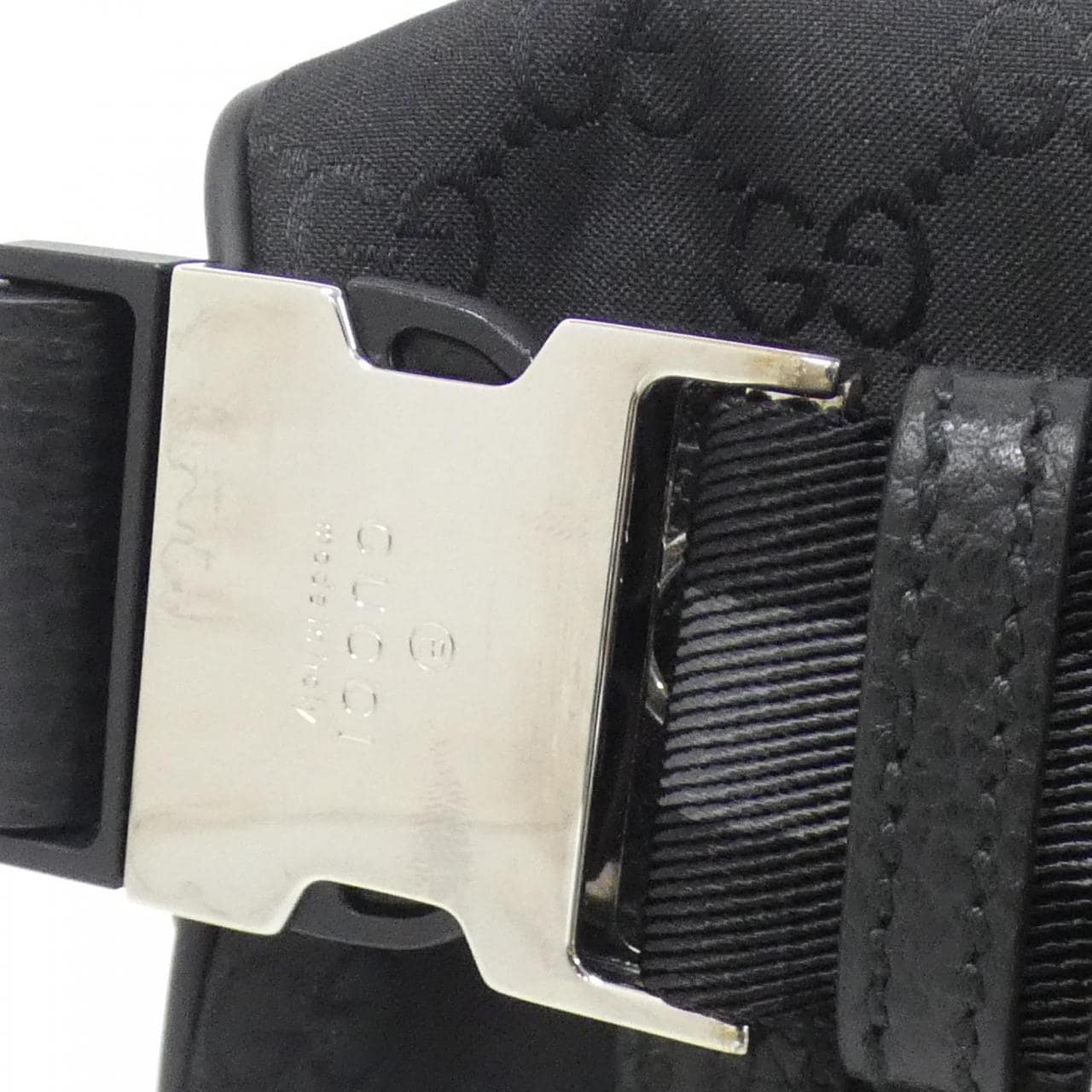 GUCCI GG Supreme 449182 G1XHN Shoulder Bag Nylon 黑色 尼龍 - 縮圖 6