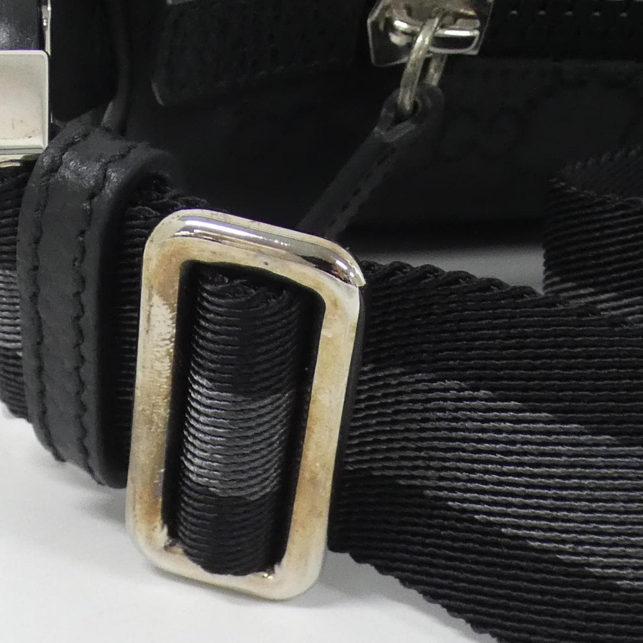 GUCCI GG Supreme 449182 G1XHN Shoulder Bag Nylon 黑色 尼龍 - 縮圖 7