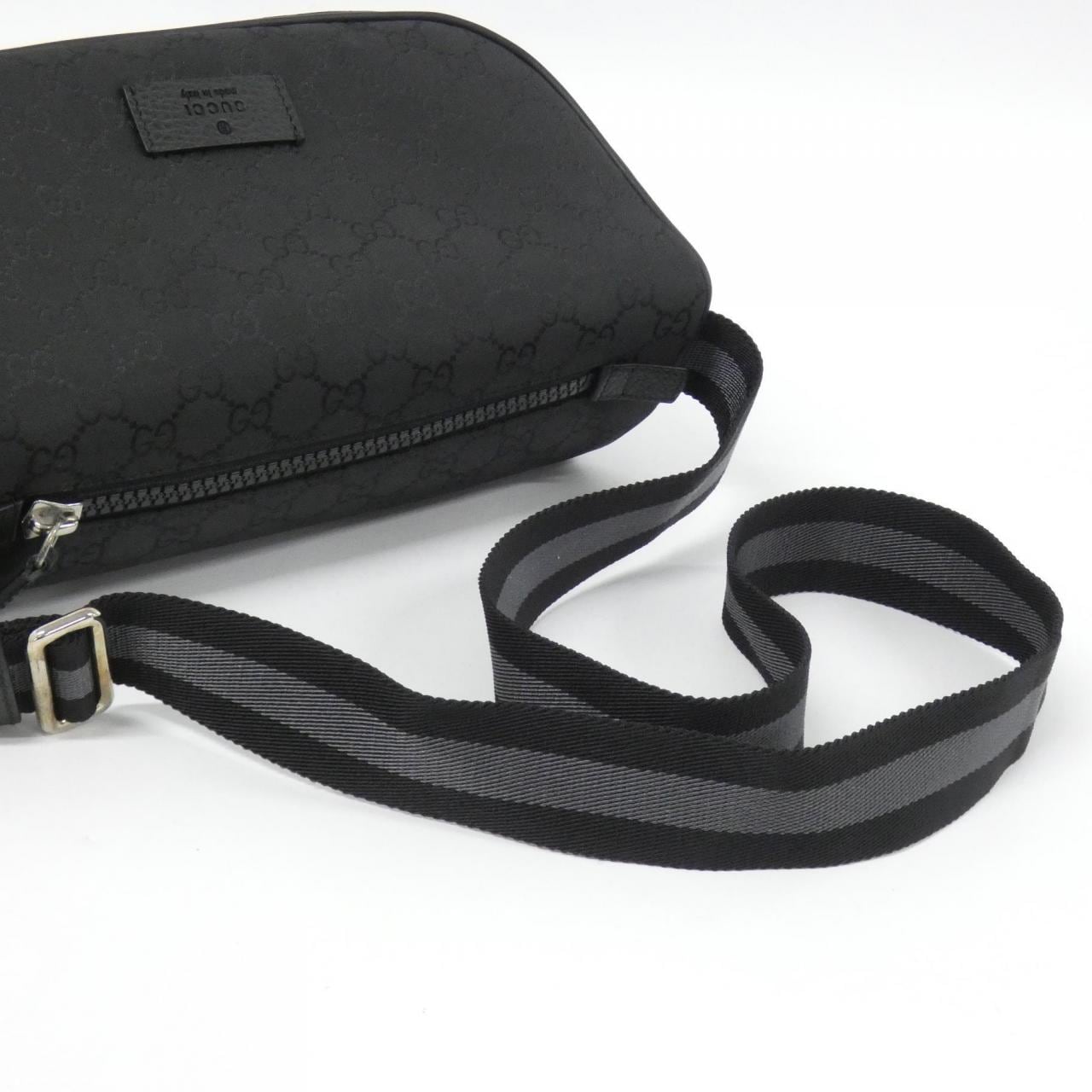 GUCCI GG Supreme 449182 G1XHN Shoulder Bag Nylon 黑色 尼龍 - 縮圖 8