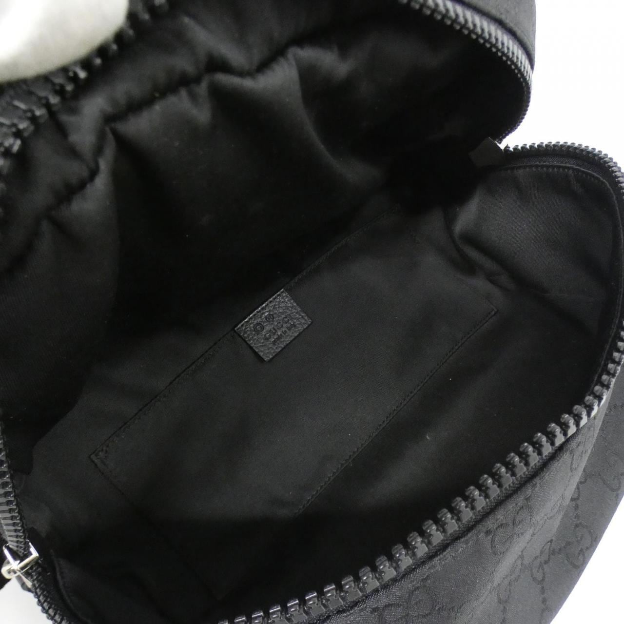 GUCCI GG Supreme 449182 G1XHN Shoulder Bag Nylon 黑色 尼龍 - 縮圖 9