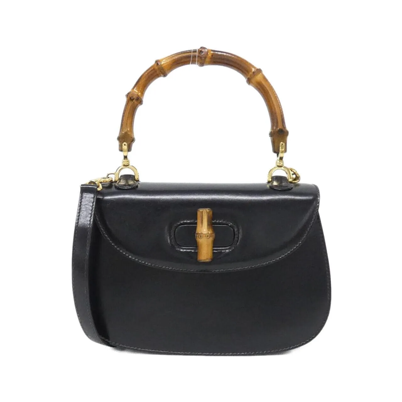 GUCCI 000 2046 Handbag Leather Black