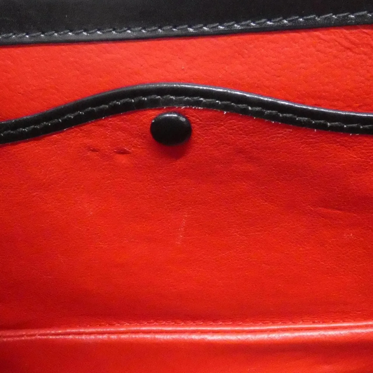 GUCCI 000 2046 Handbag Leather 黑色 皮革 中古品B - 縮圖 9