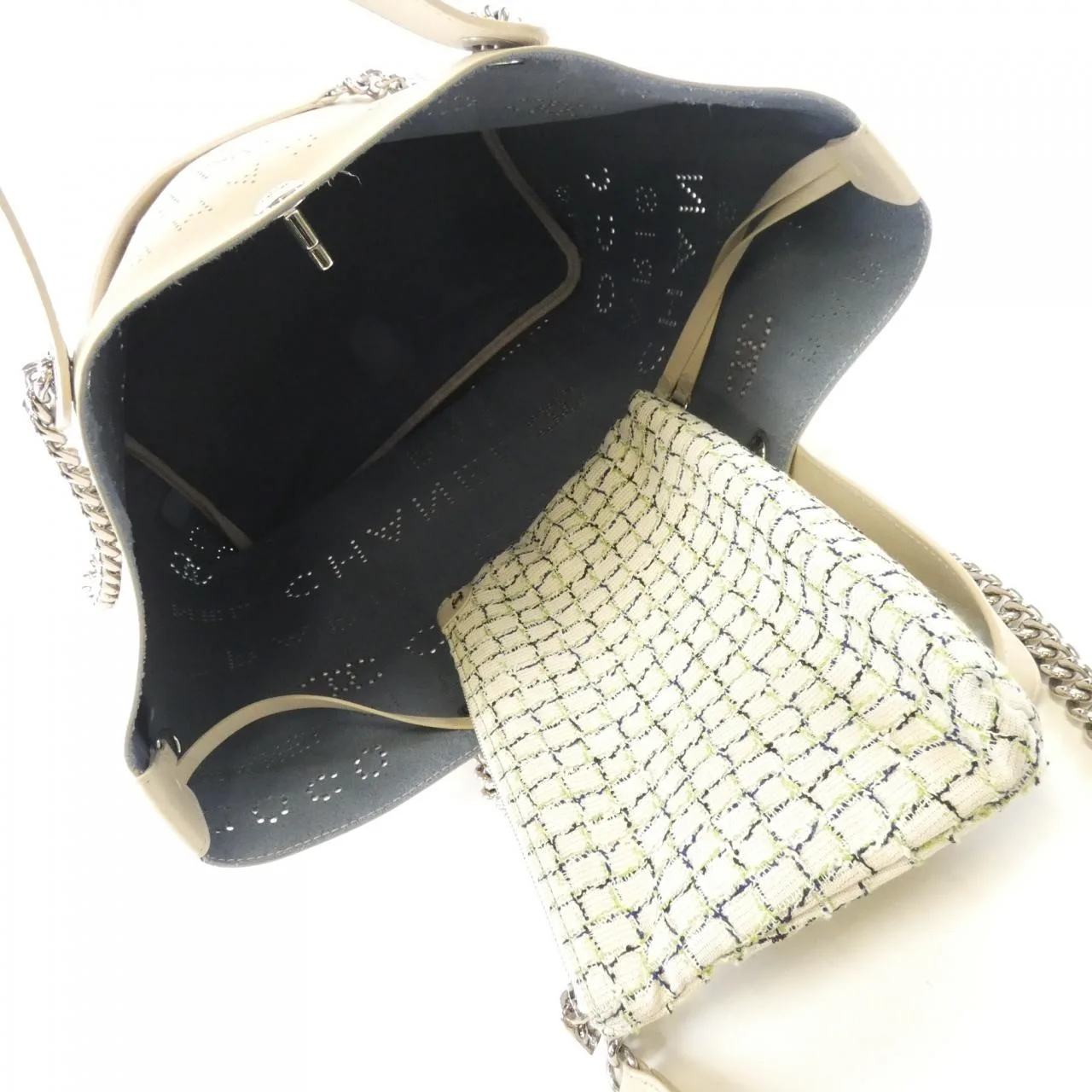 CHANEL AS0303 Handbag Tweed