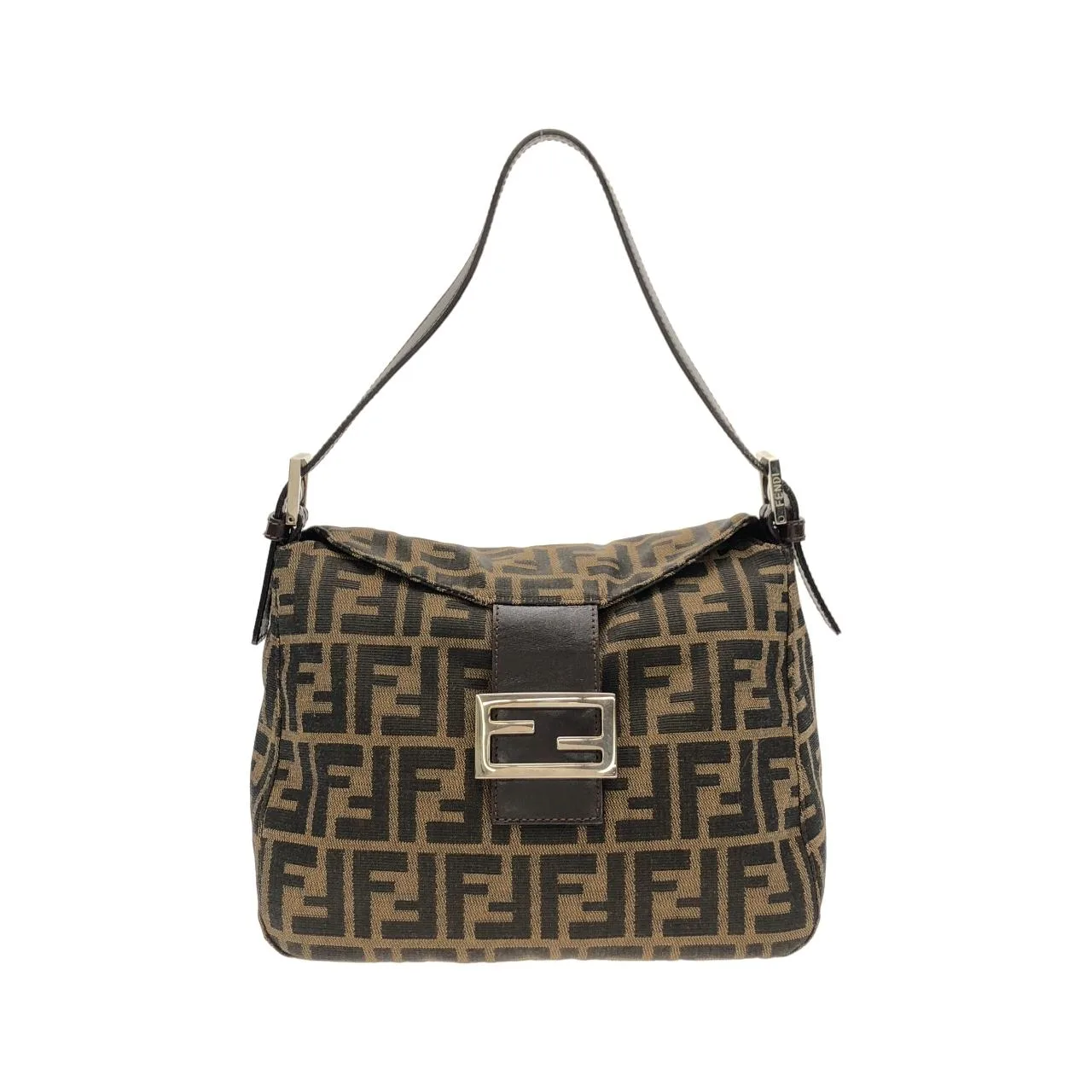 FENDI 26426 Shoulder Canvas Black
