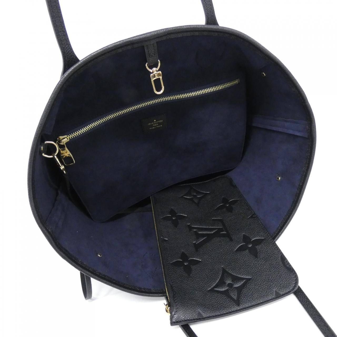 LOUIS VUITTON Neverfull M45685 Bag Monogram 黑色 Monogram 中古品A - 縮圖 4
