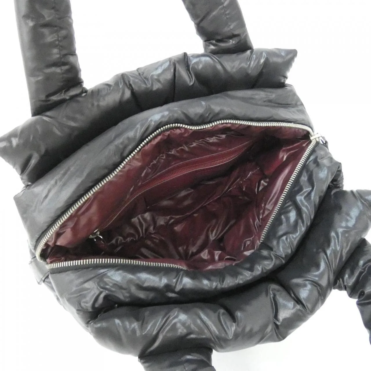 CHANEL 48619 Handbag Nylon Black Nylon - Thumbnail 7