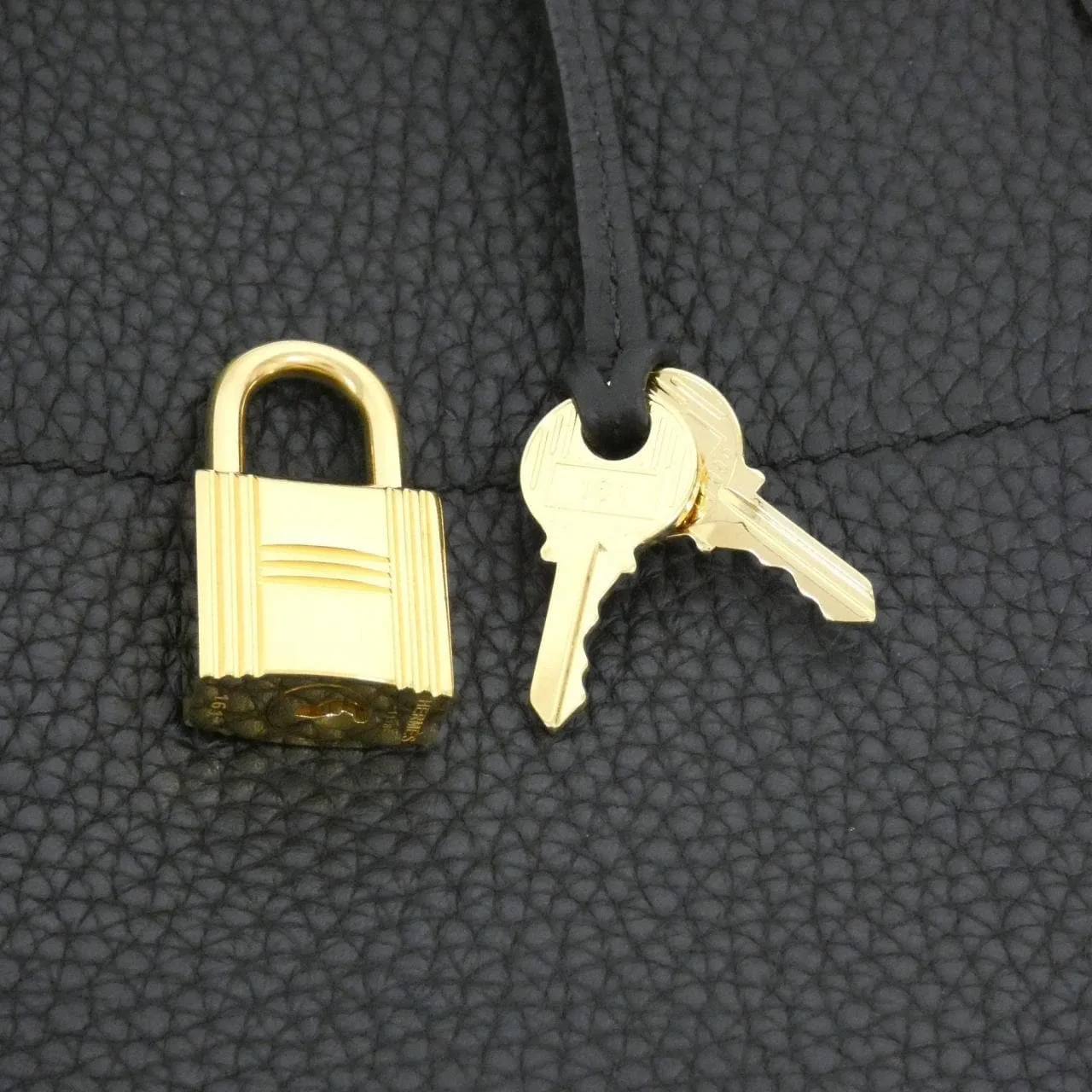 HERMES Bolide 073419CC Handbag Clemence Black Clemence Leather Rank A - Thumbnail 5