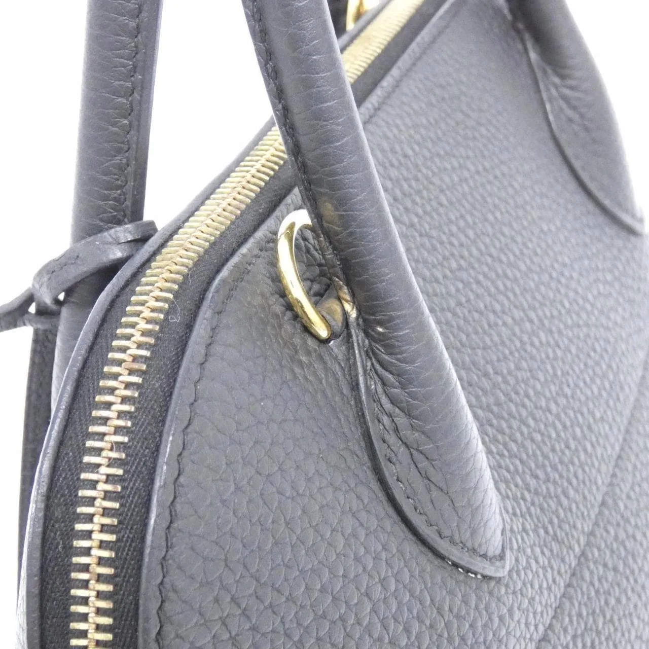 HERMES Bolide 073419CC Handbag Clemence Black Clemence Leather Rank A - Thumbnail 7