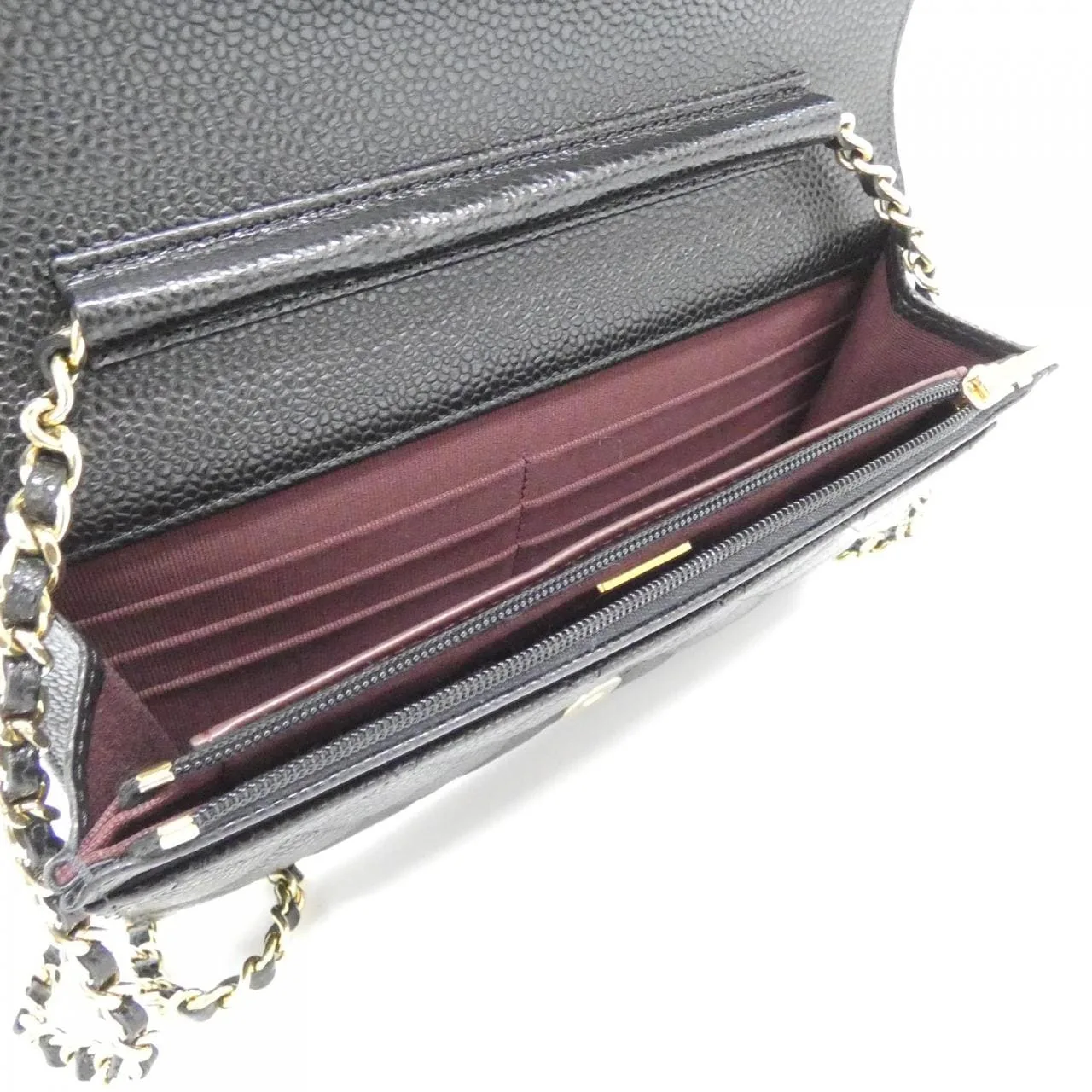 CHANEL Timeless Classic AP0250 Wallet Grained Calfskin 黑色 荔枝紋牛皮 中古品A - 縮圖 7