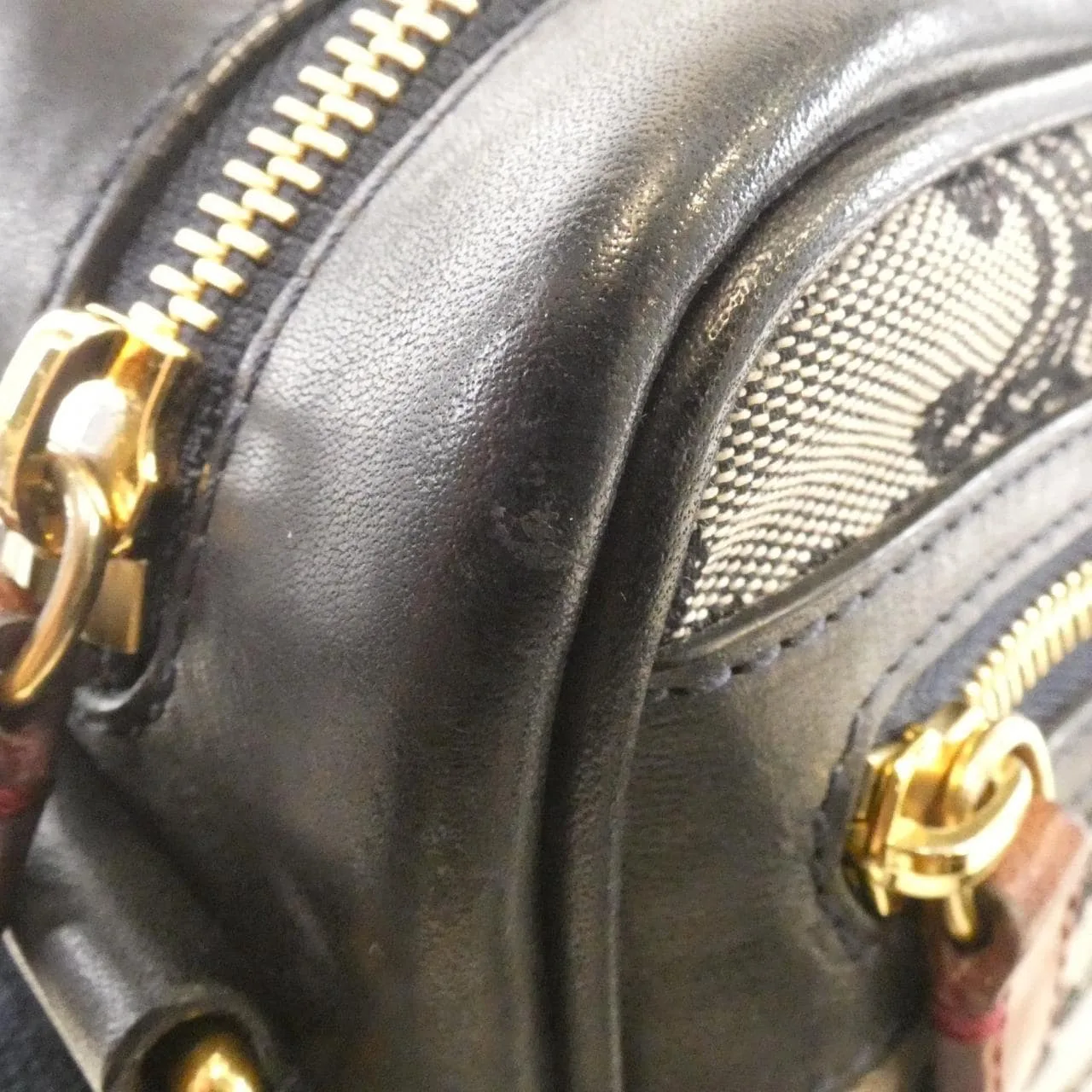 CELINE Shoulder Canvas Navy Canvas Rank B - Thumbnail 5