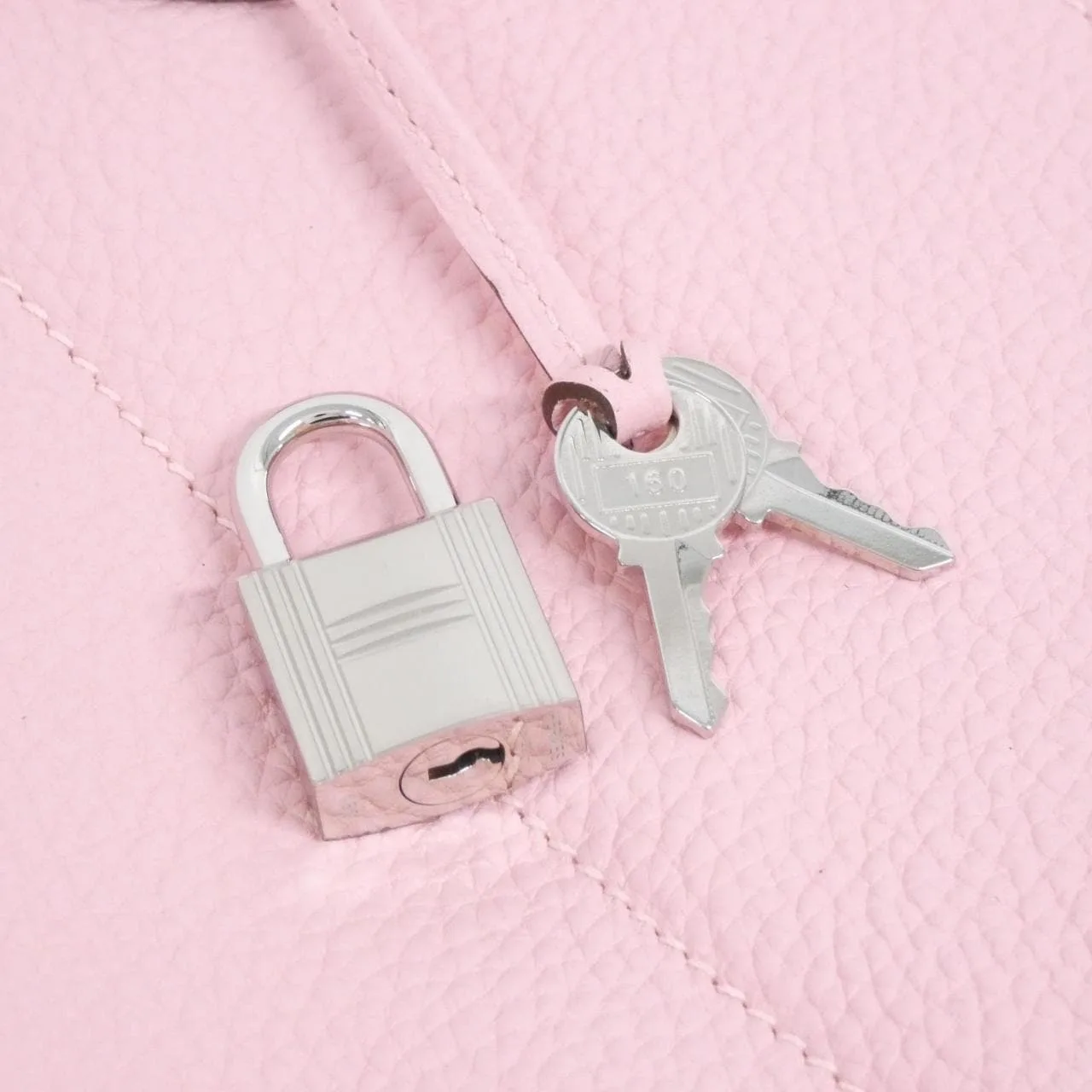 HERMES Bolide Handbag Clemence 黑色 Clemence 皮 中古品A - 縮圖 6