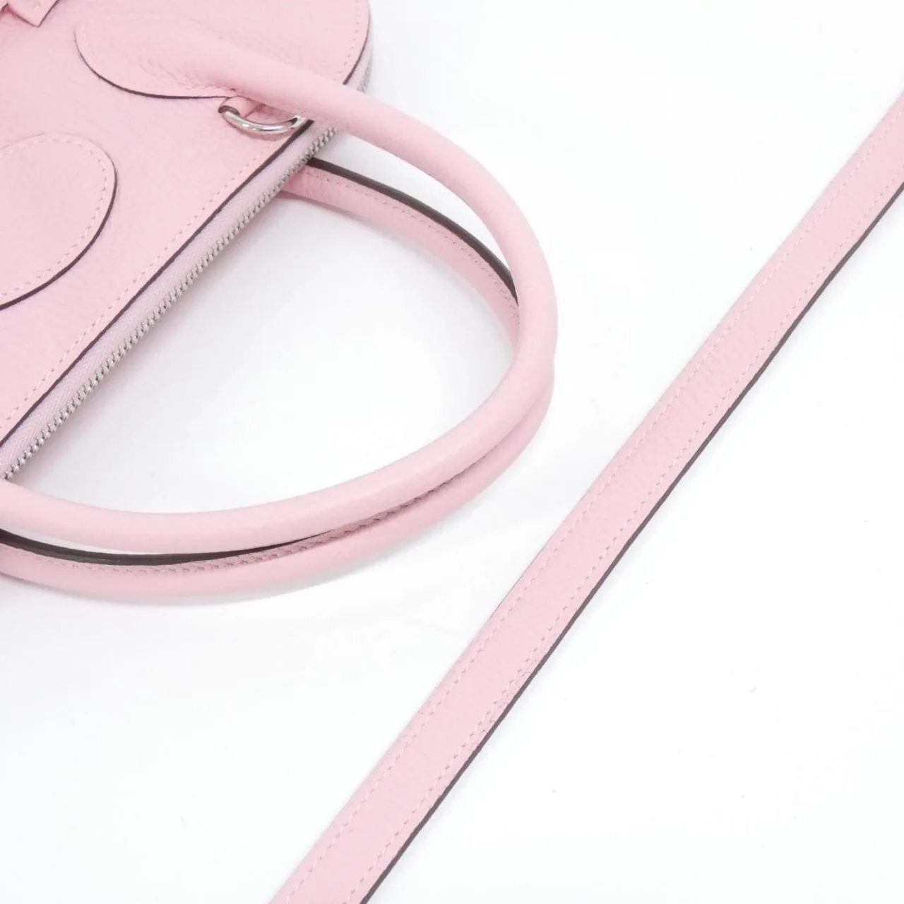 HERMES Bolide Handbag Clemence 黑色 Clemence 皮 中古品A - 縮圖 7